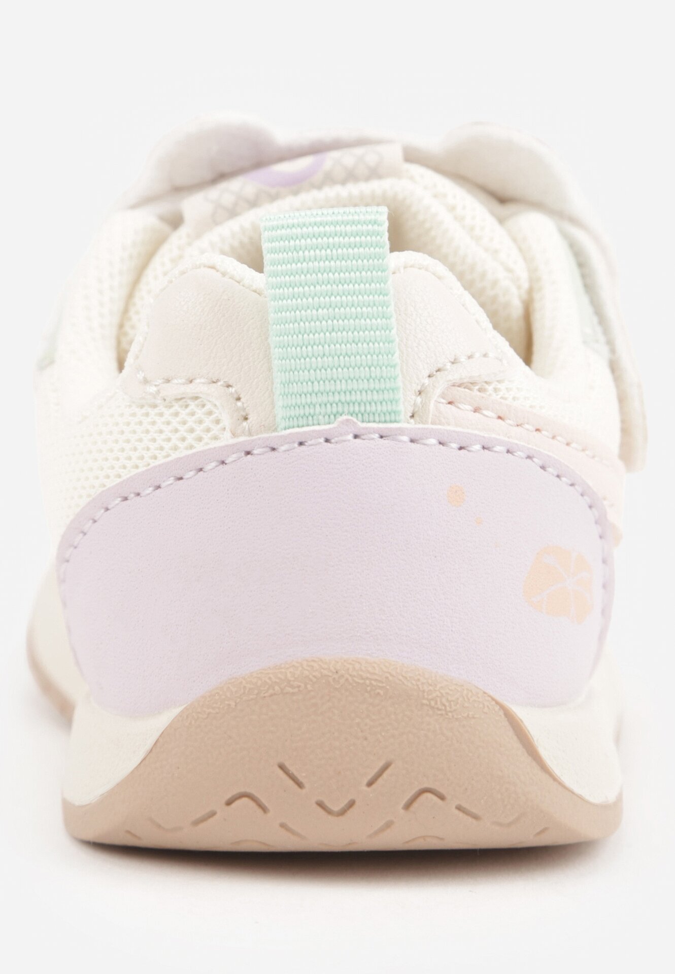 apawwa Pantofi Sport Sneakers Bej cu branț din piele și aplicații 3D Calonisse