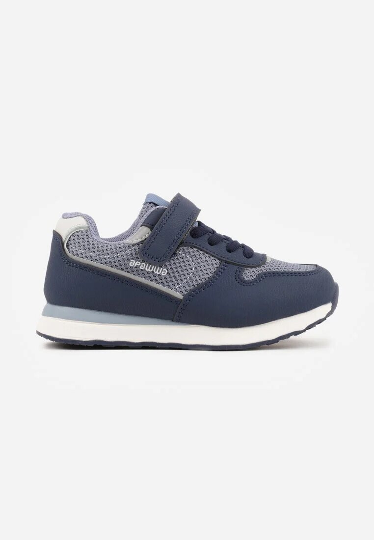 apawwa Pantofi Sport Sneakers Bleumarin cu Branț din Piele și Inserții din Plasă Phaethiax