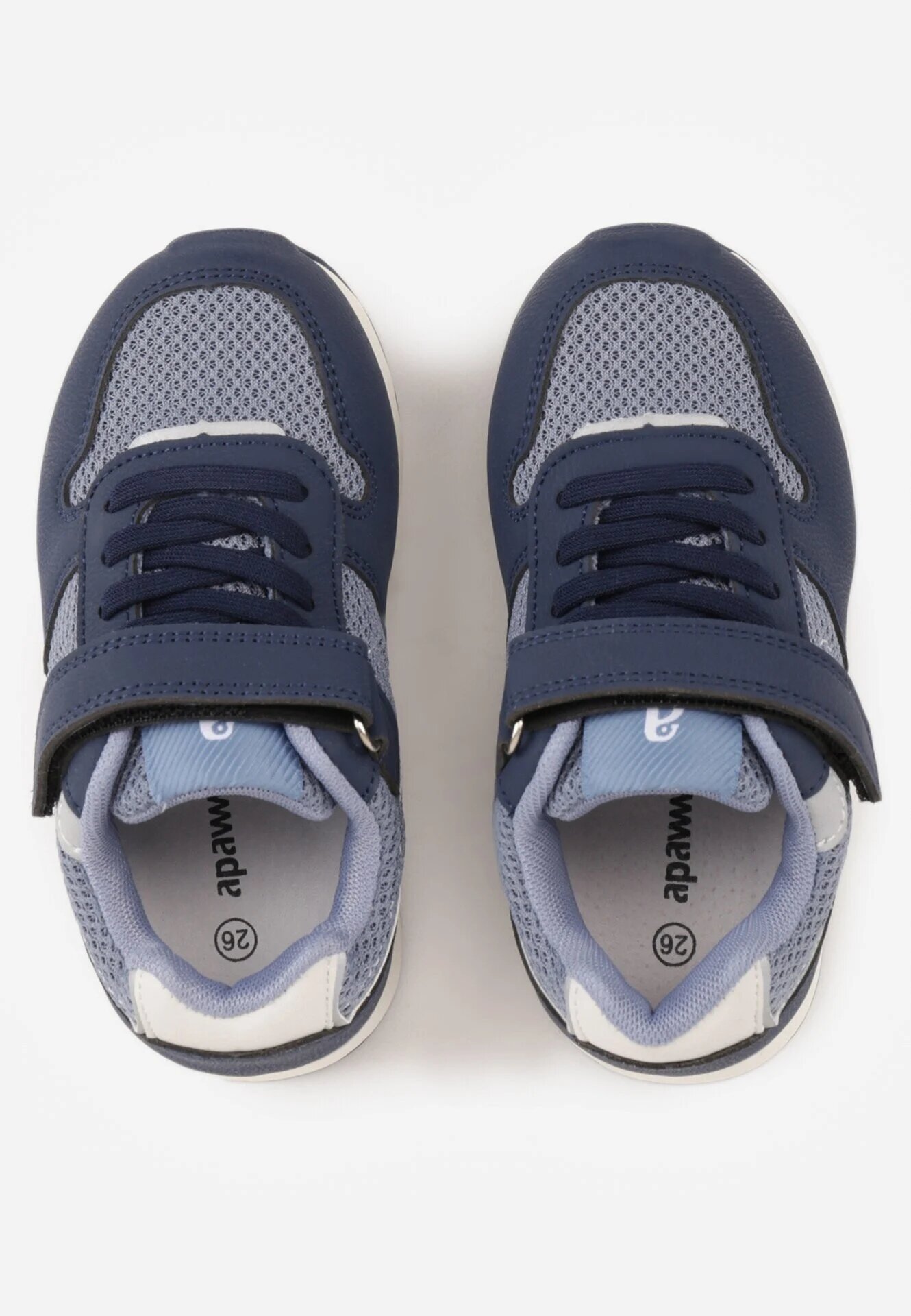 apawwa Pantofi Sport Sneakers Bleumarin cu Branț din Piele și Inserții din Plasă Phaethiax