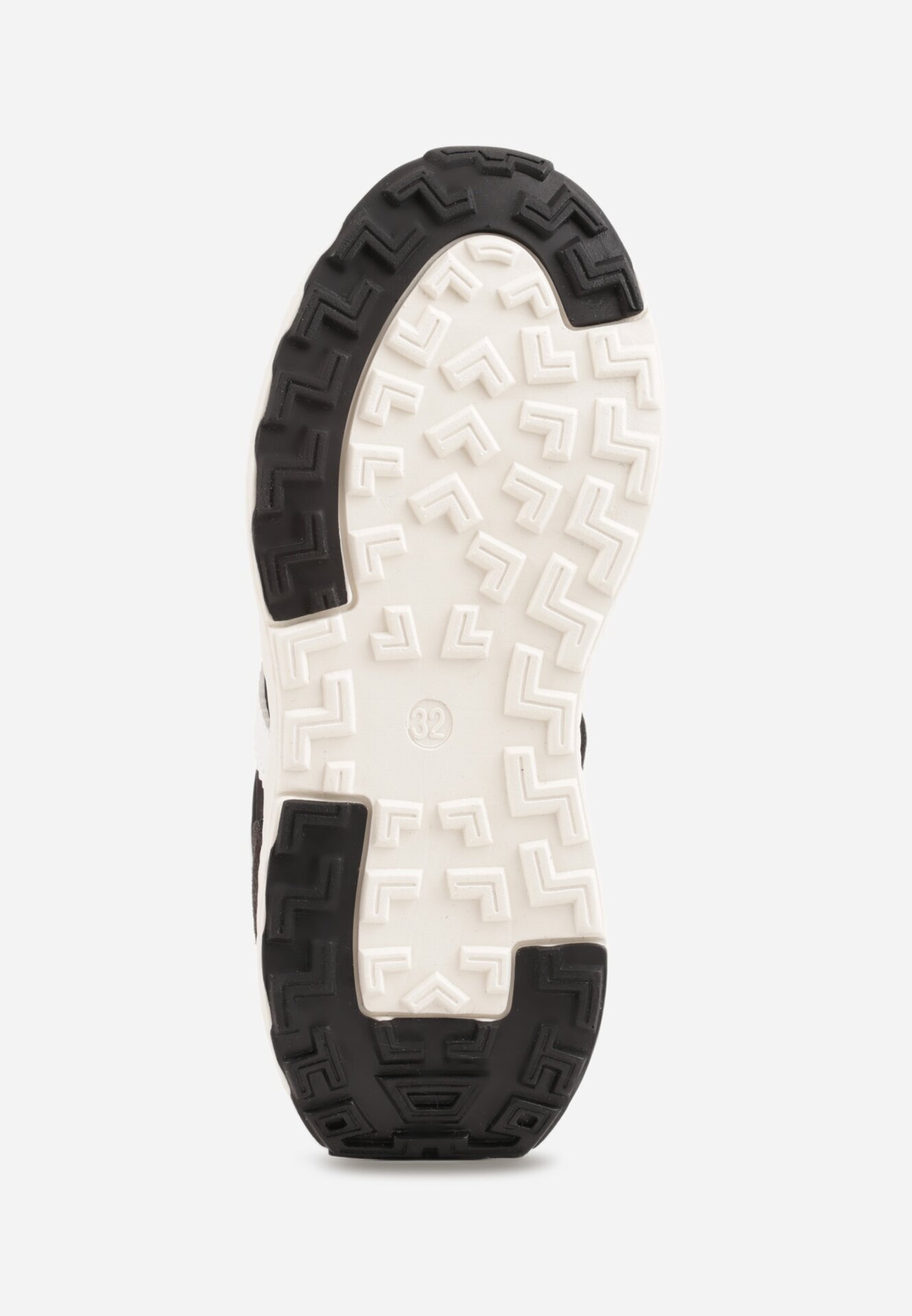apawwa Pantofi sport sneakers cu scai și branț din piele Ladru Negri