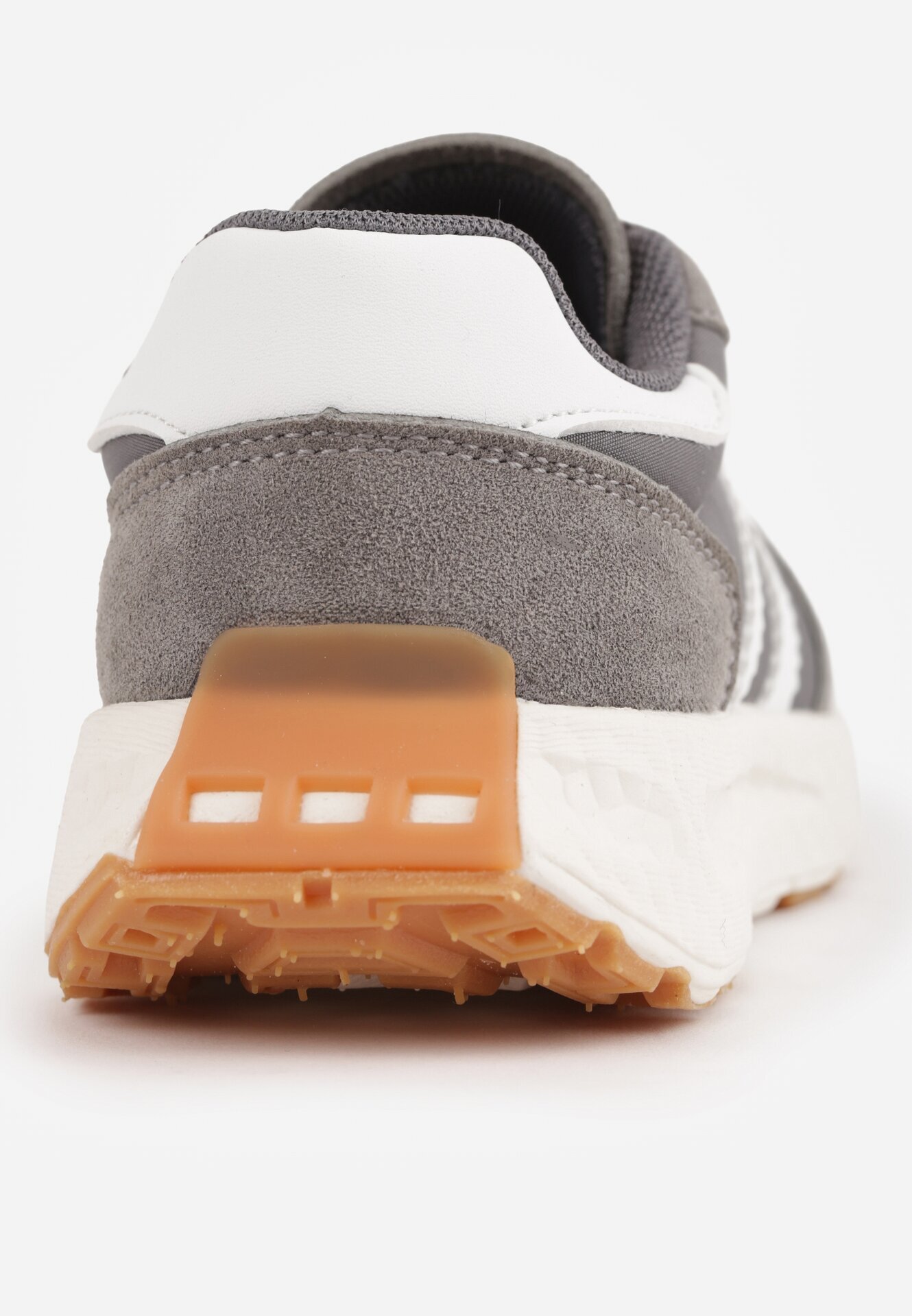 apawwa Pantofi sport sneakers cu scai și branț din piele Myrietara Gri