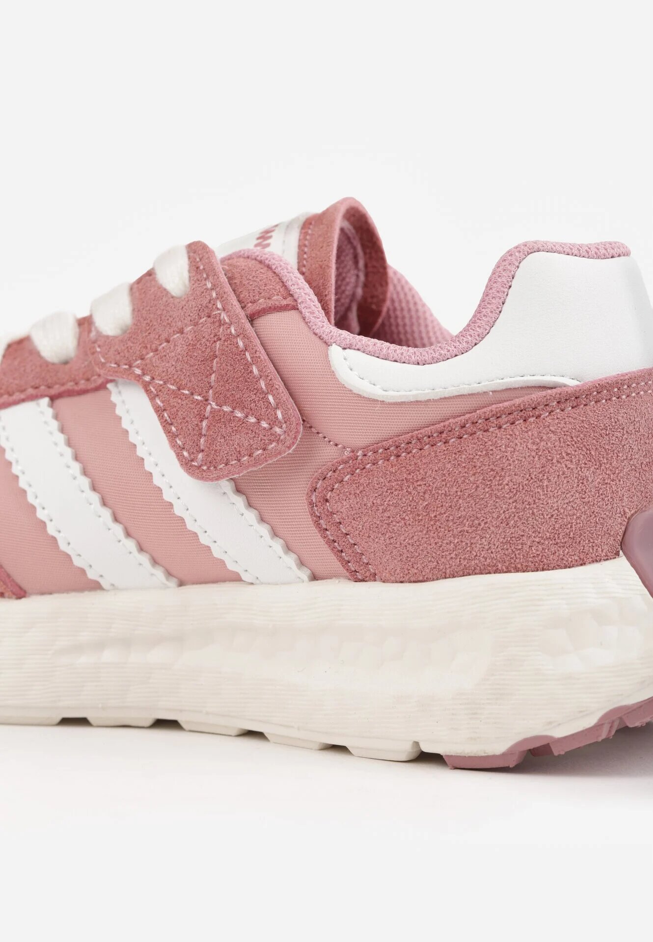 apawwa Pantofi sport sneakers cu scai și branț din piele Myrietara Roz