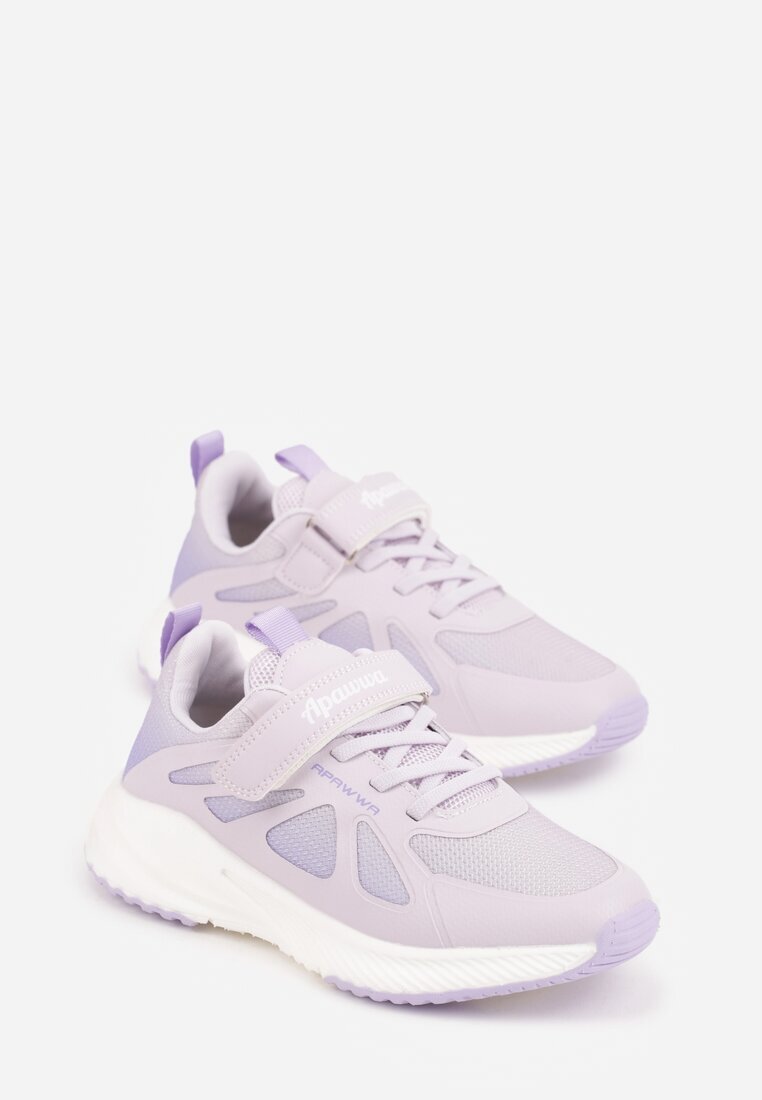 apawwa Pantofi Sport Violet Sneakers cu Model Geometric Phalilopei
