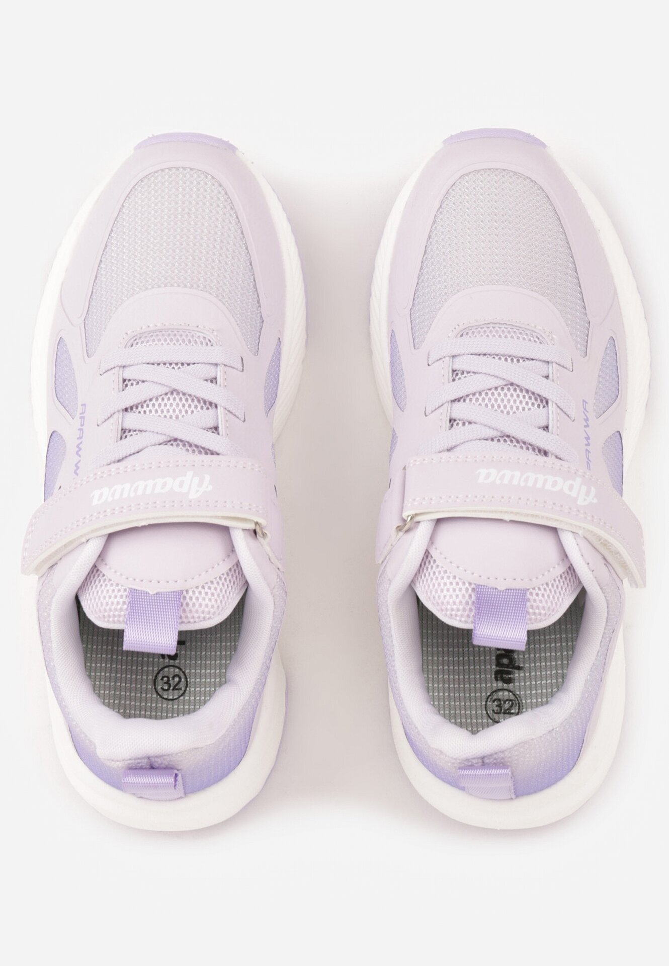 apawwa Pantofi Sport Violet Sneakers cu Model Geometric Phalilopei