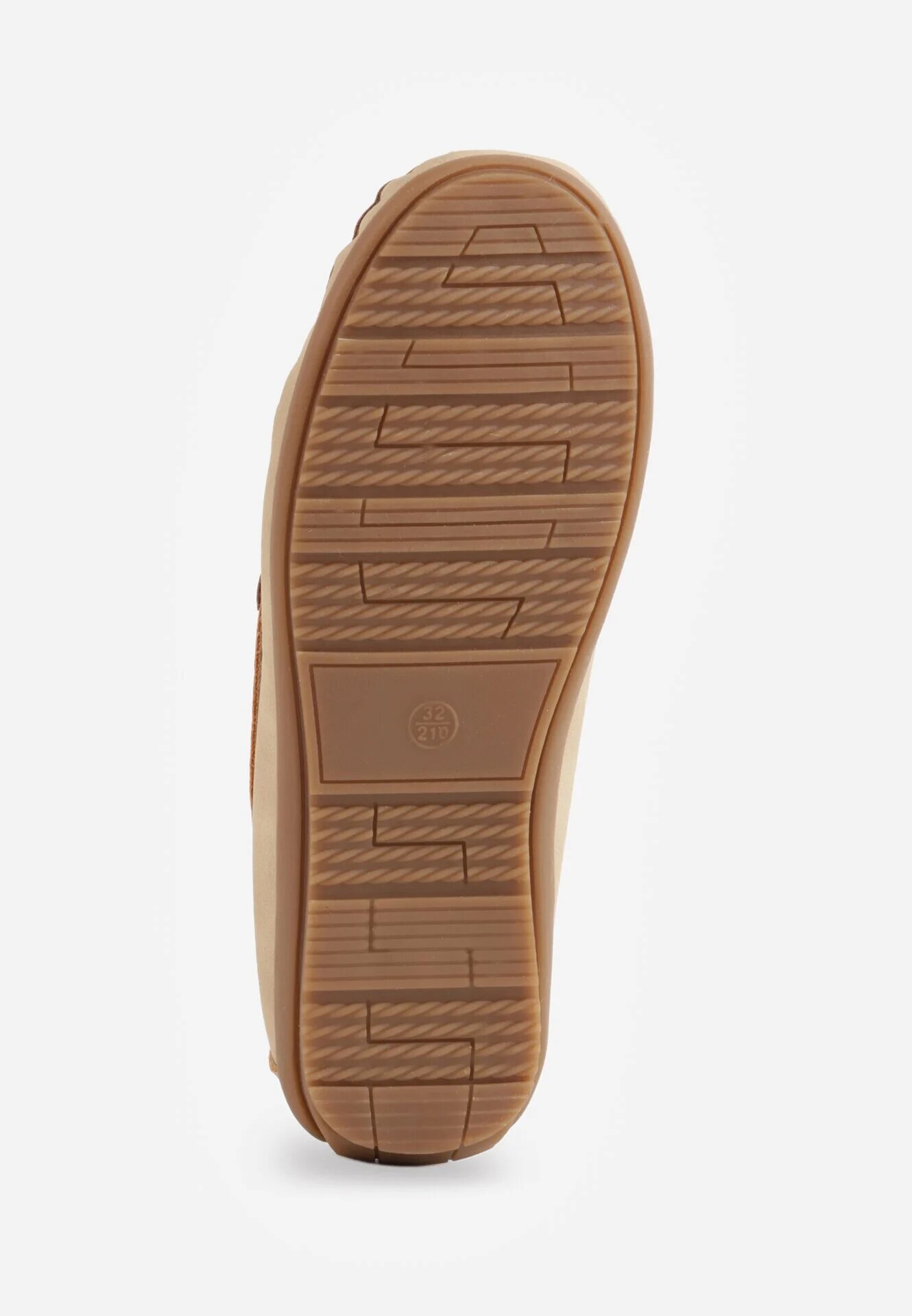 apawwa Pantofi tip mocasin cu branț din piele și șnur decorativ Osoen Bej