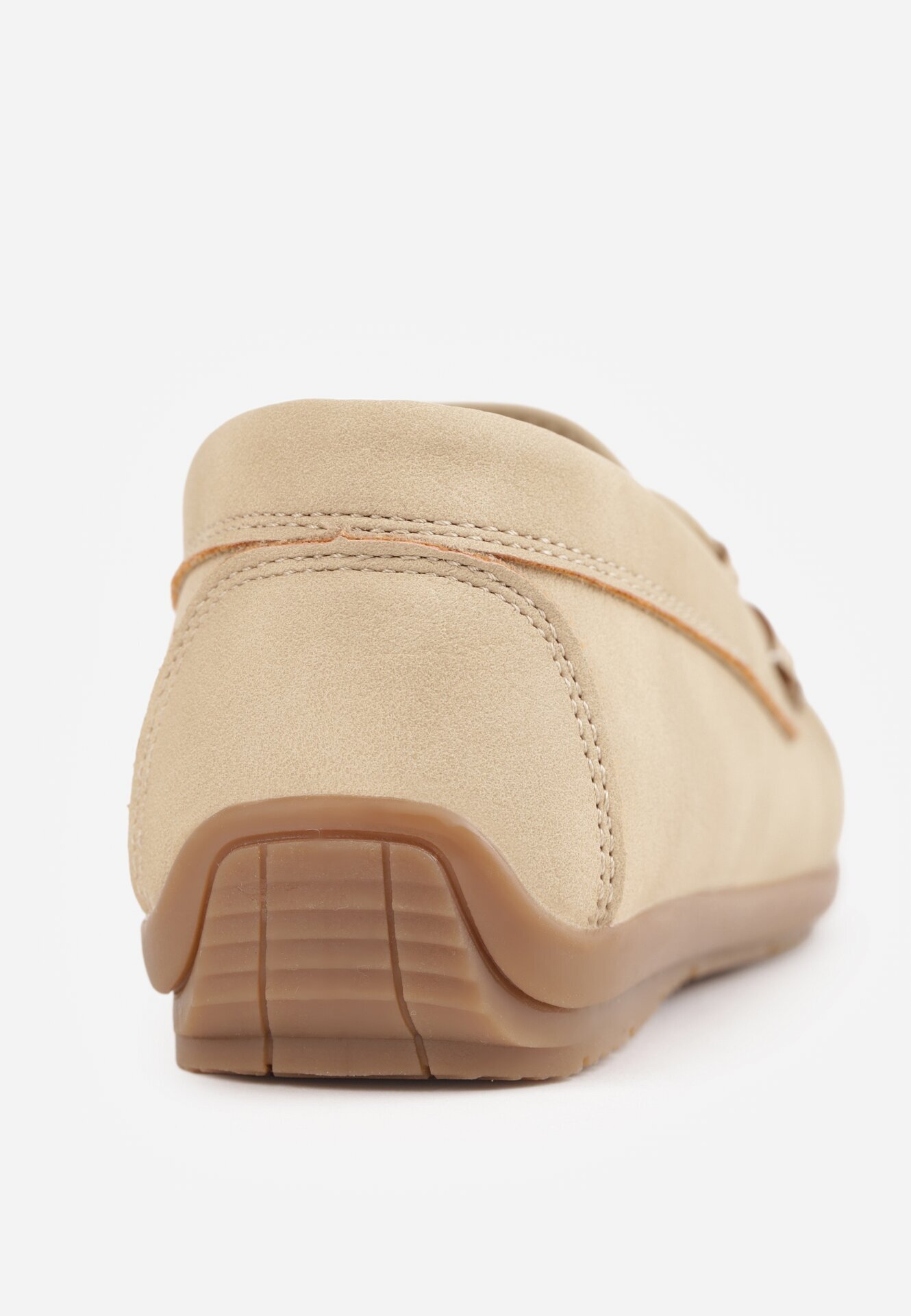 apawwa Pantofi tip mocasin cu branț din piele și șnur decorativ Osoen Bej