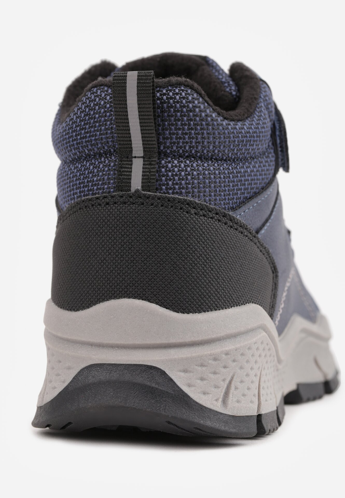 apawwa Sneakers din denim cu scai cu talpă groasă și profilată Highian Bleumarin