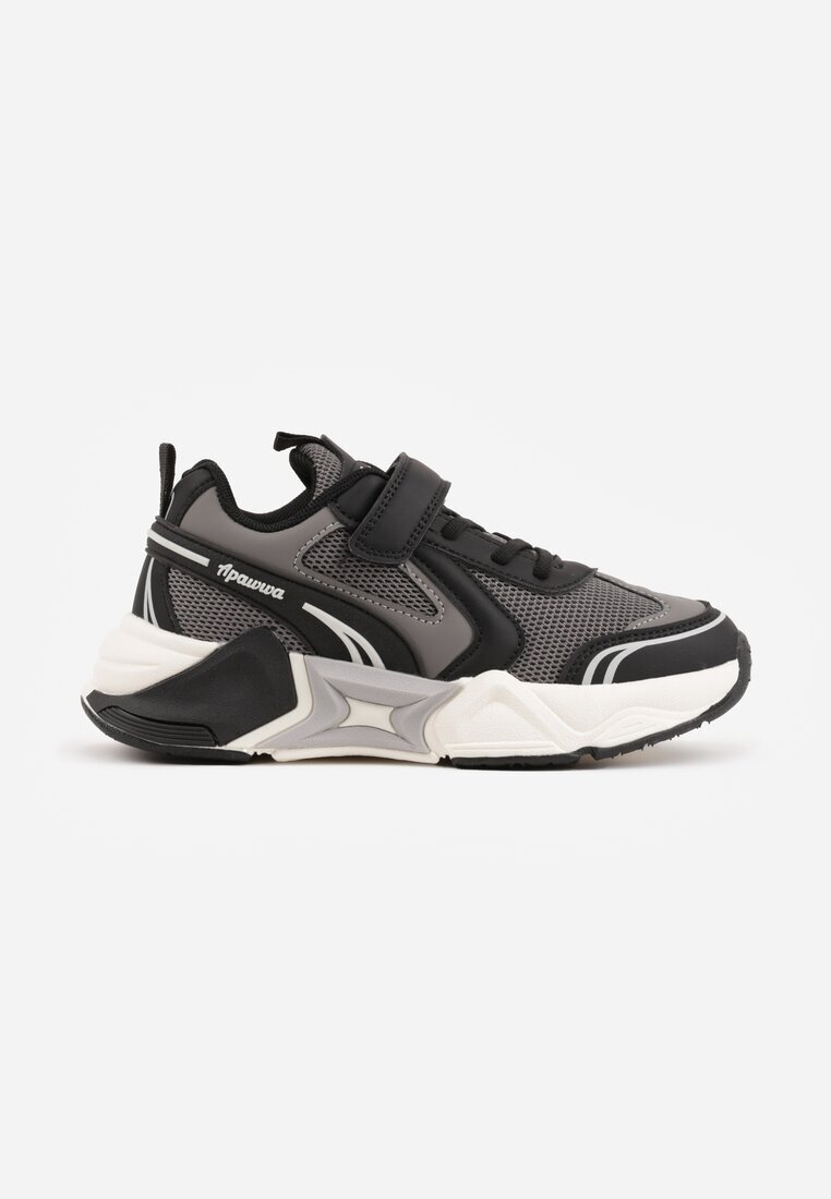 apawwa Sneakers Gri cu Motiv Geometrict Hythia