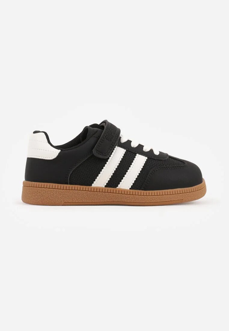 apawwa Sneakers Negri cu Branț din Piele și Curele Fyrora