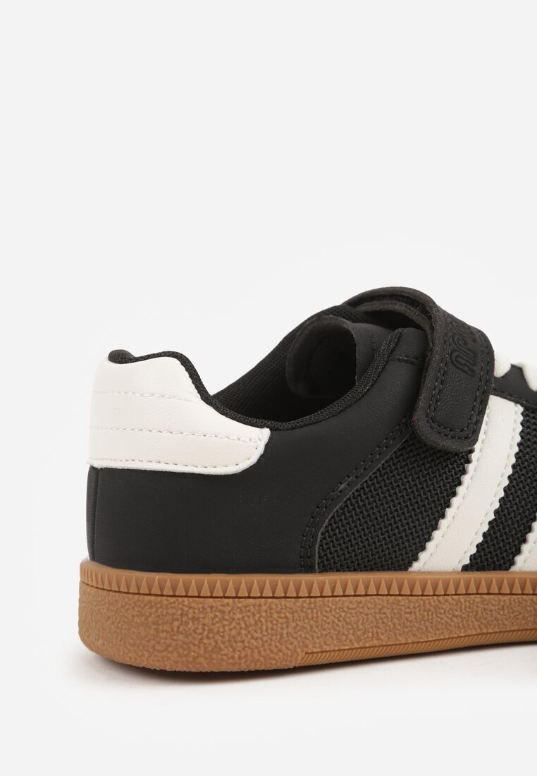apawwa Sneakers Negri cu Branț din Piele și Curele Fyrora
