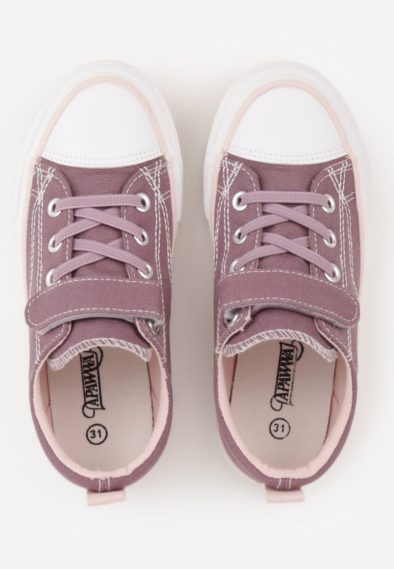 apawwa Sneakers sub gleznă cu margine contrastantă Nalody Mov