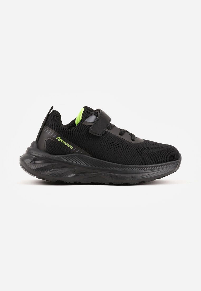 apawwa Sneakerși Negri cu talpă groasă cu relief Hyrene