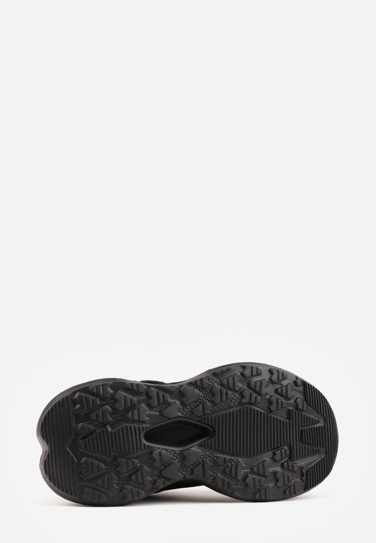apawwa Sneakerși Negri cu talpă groasă cu relief Hyrene