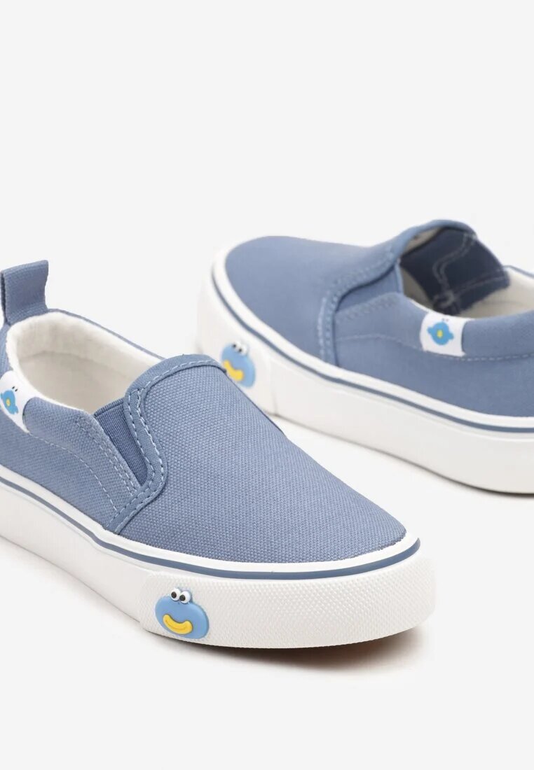 apawwa Tenisi slip-on albastre cu aplicație decorativă pe talpă Setarosa