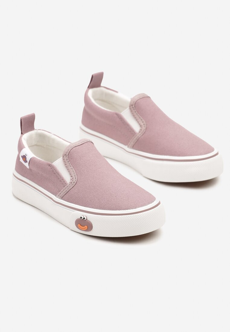 apawwa Tenisi Violet slip-on cu aplicație decorativă pe talpă Setarosa
