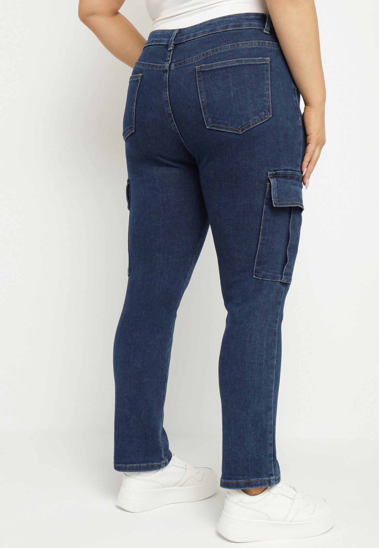 b.s.jeans Blugi Bleumarin Cargo Talie normală Croială dreaptă Belvila