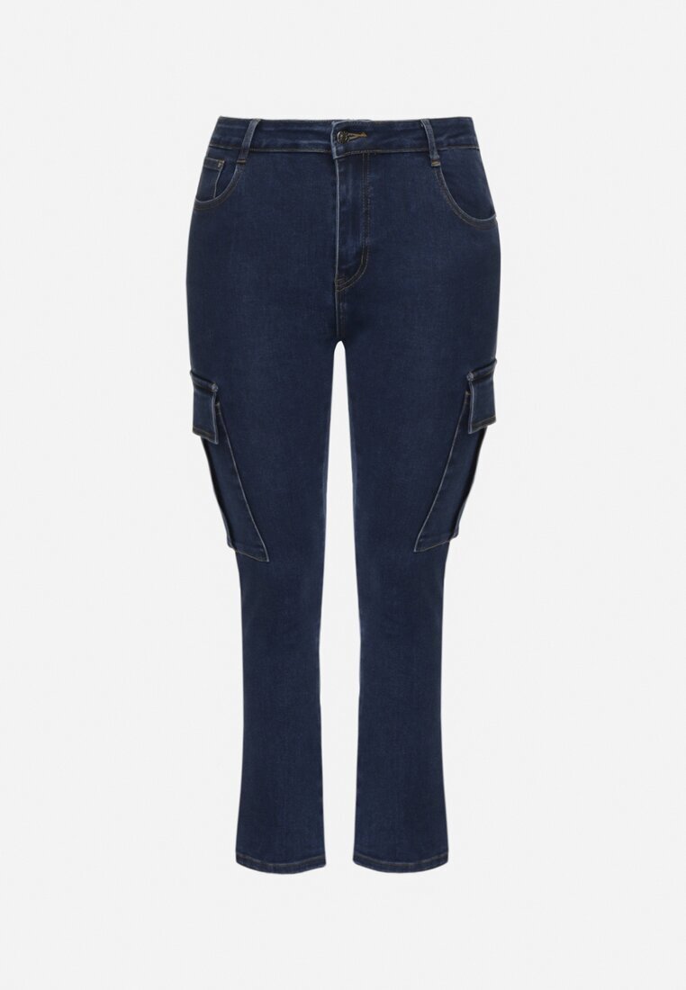 b.s.jeans Blugi Bleumarin Cargo Talie normală Croială dreaptă Belvila