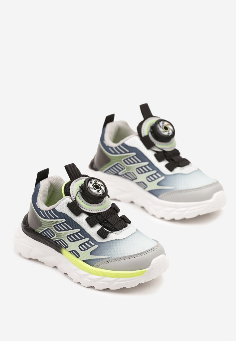 bacio&bacio kids Pantofi Sport Adidași Gri Decorați cu Model Geometric Ulandiela