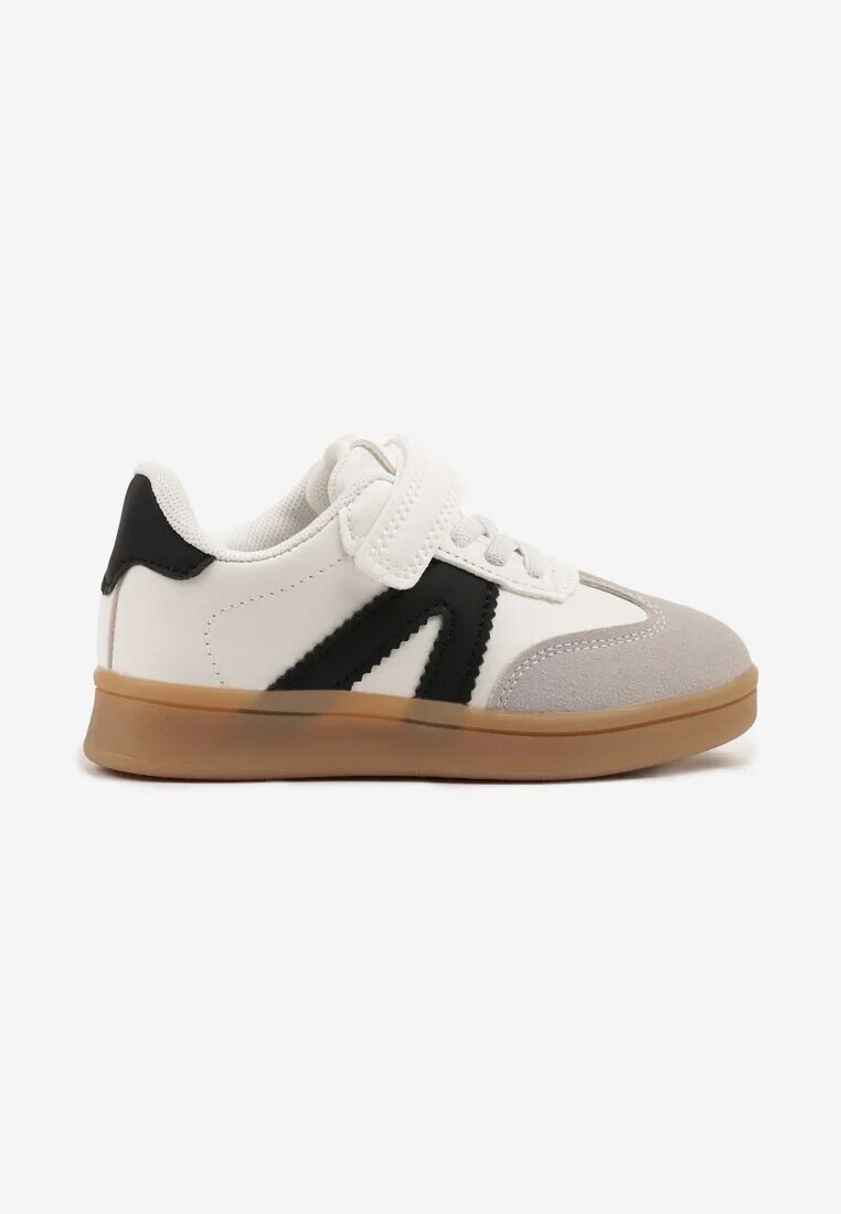 bacio&bacio kids Pantofi Sport Alb-Negru în stil teniși cu Benzi Lavlevi