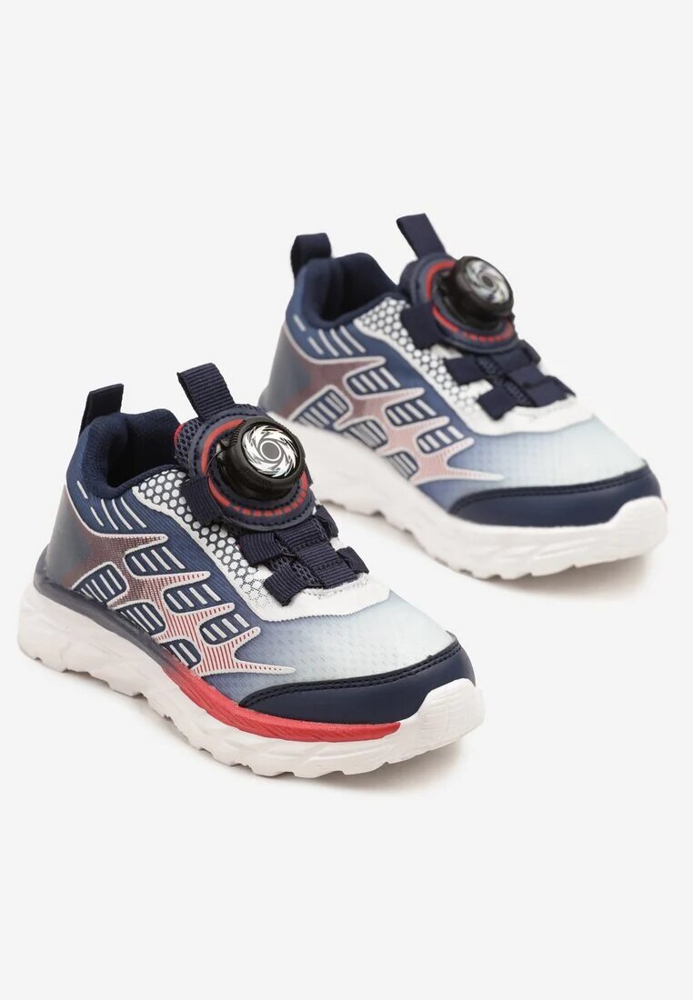 bacio&bacio kids Pantofi Sport Albastru-Roșii Adidași Decorați Cu Model Geometic Ulandiela
