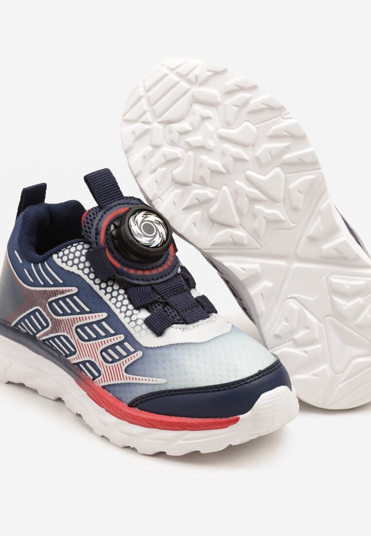 bacio&bacio kids Pantofi Sport Albastru-Roșii Adidași Decorați Cu Model Geometic Ulandiela