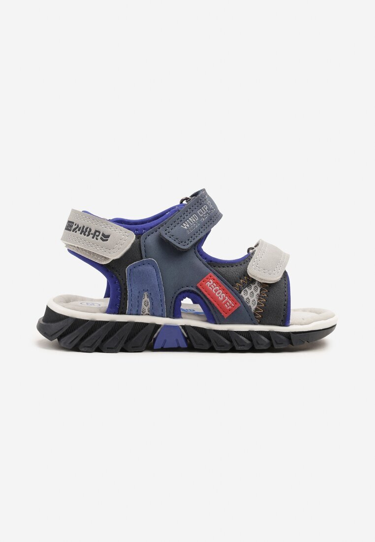 bacio&bacio kids Sandale Sportive Albastre cu Relief și Inscriții Zivonne