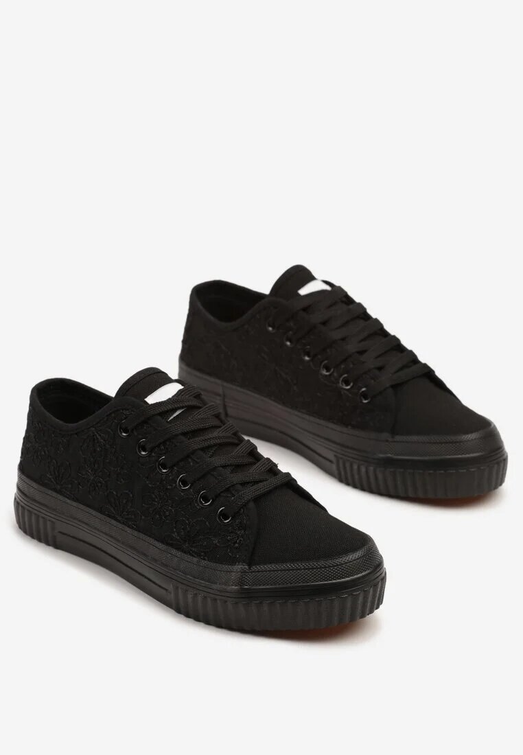 badoxx Adidași Negri Casual cu Carâmb Decorat cu Broderie Meppna