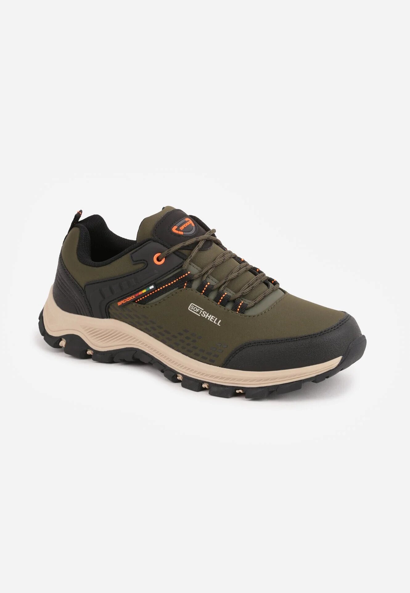 badoxx Pantofi de trekking cu model geometric embosat și inscripția Jovianne Bej închis