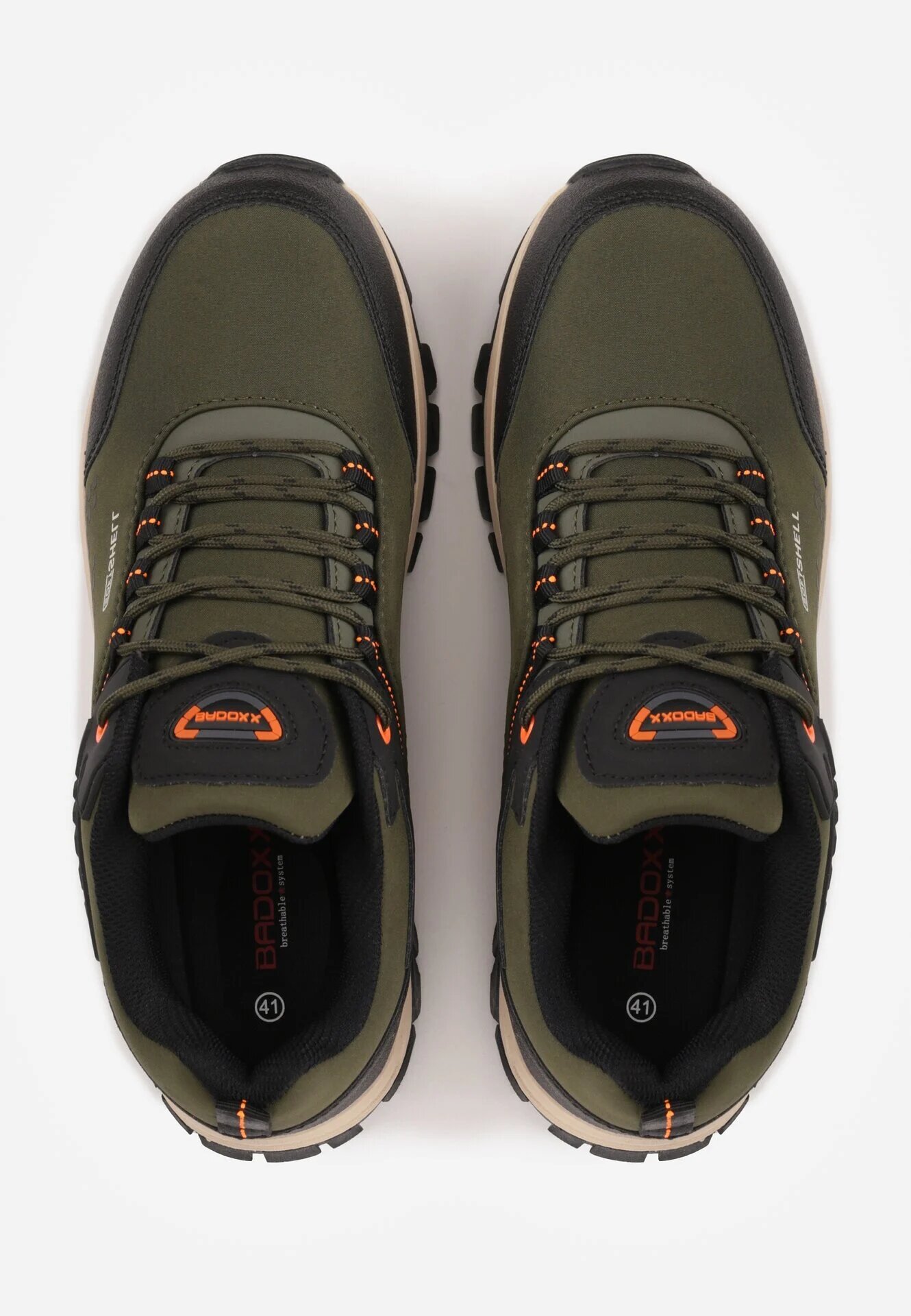 badoxx Pantofi de trekking cu model geometric embosat și inscripția Jovianne Bej închis