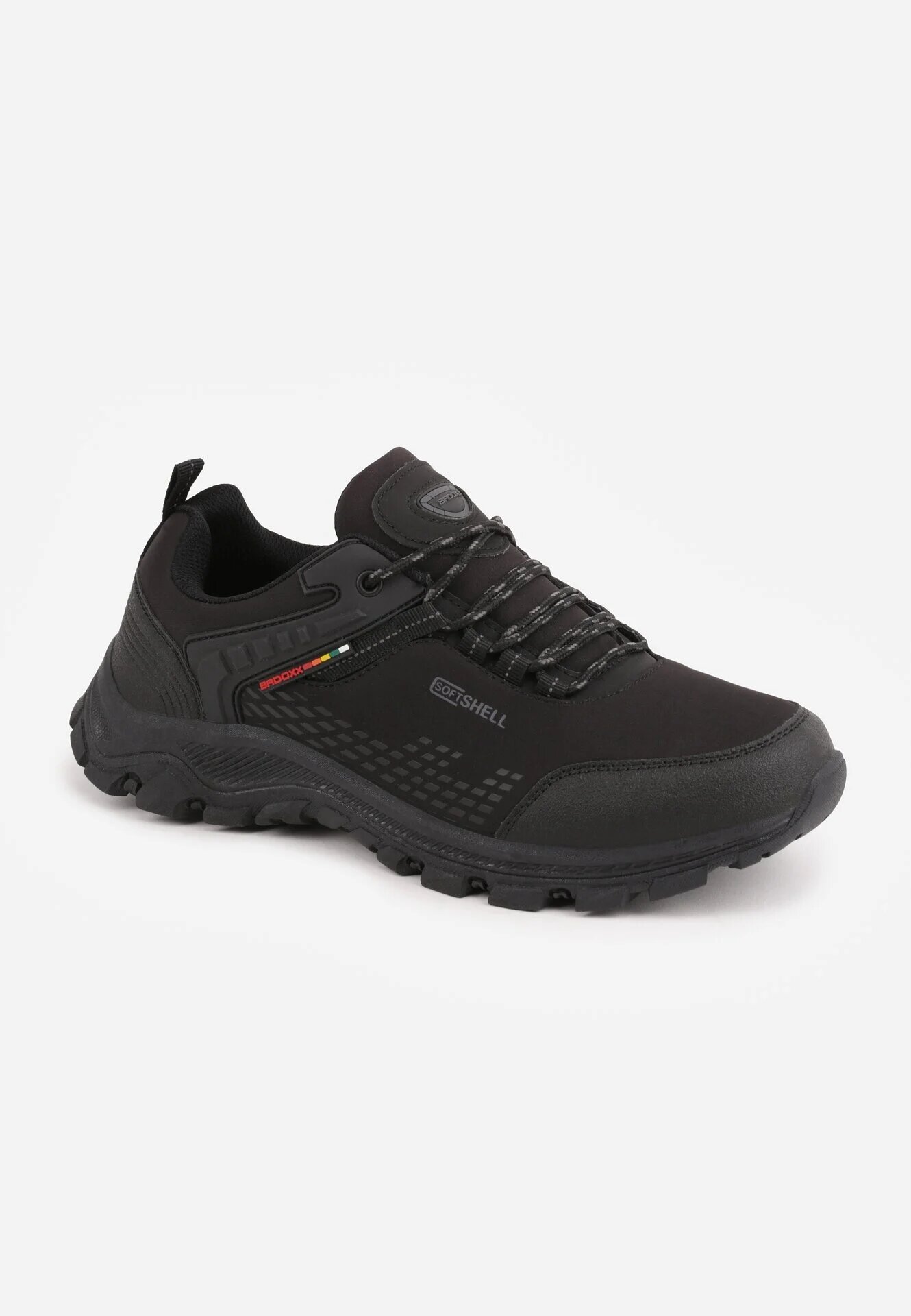 badoxx Pantofi de trekking cu model geometric embosat și inscripția Jovianne Negri