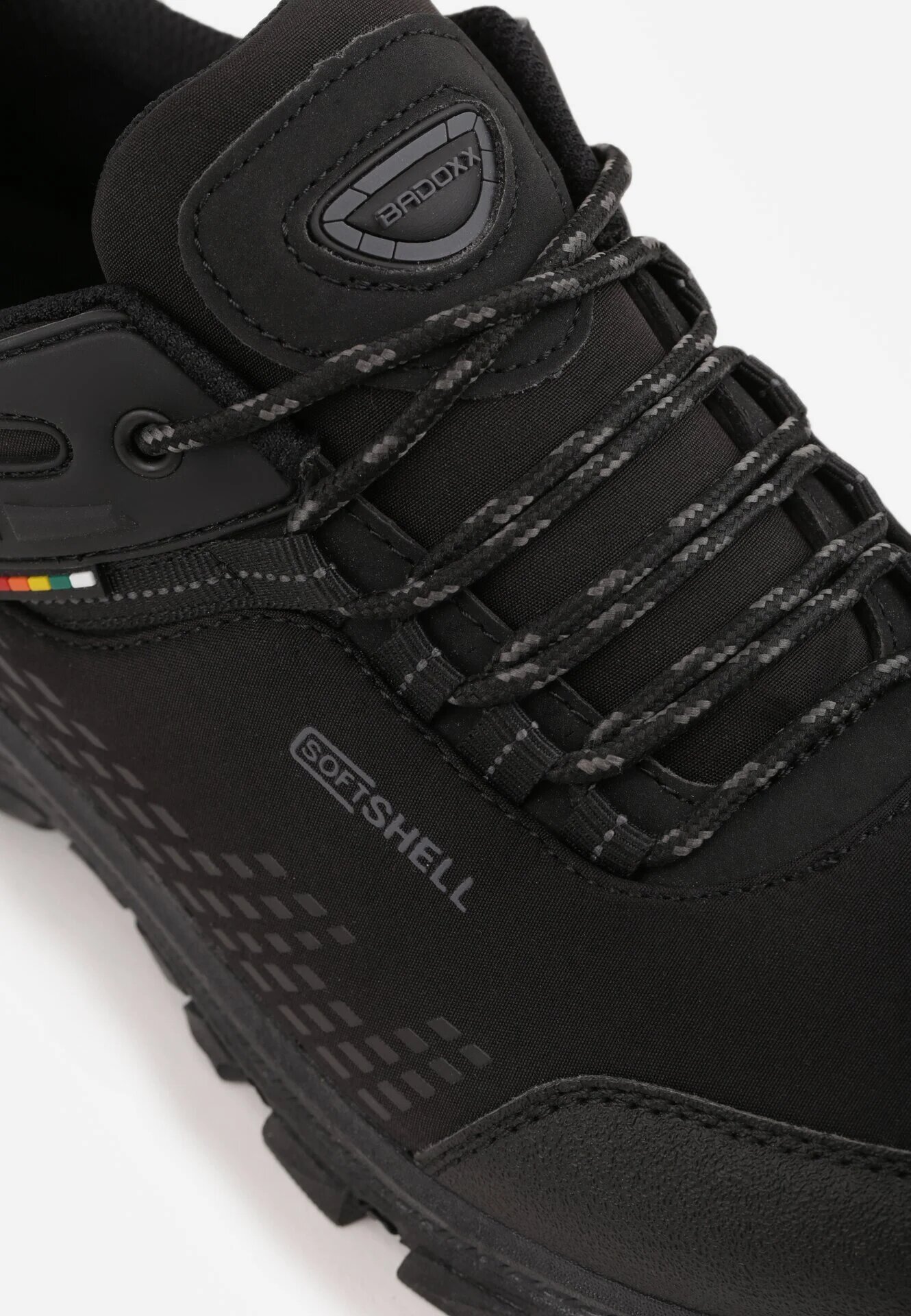 badoxx Pantofi de trekking cu model geometric embosat și inscripția Jovianne Negri