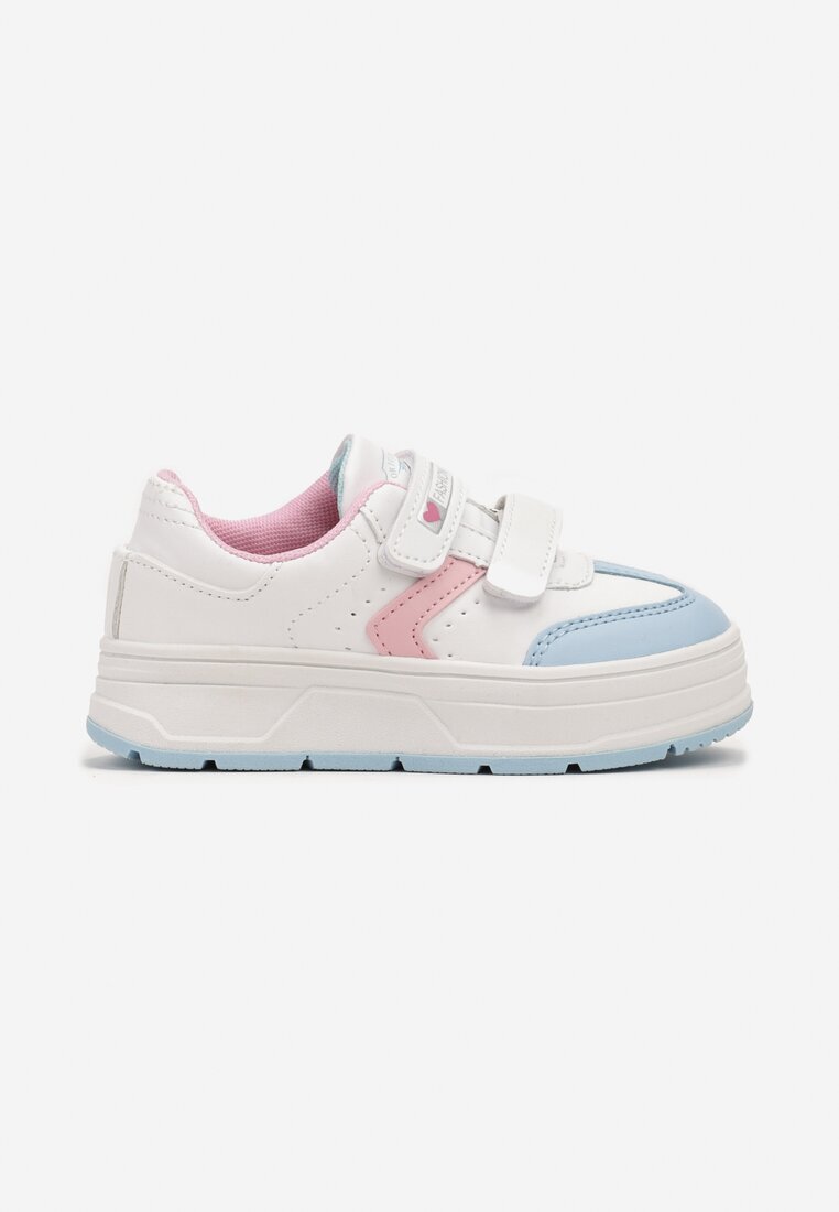 badoxx Pantofi sport Albi-Albaștri cu Scai cu Inserții Decorative Meribelles
