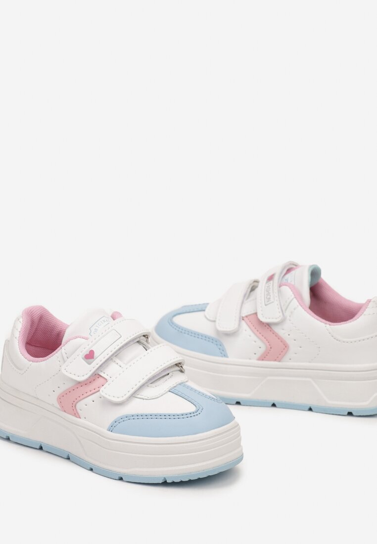 badoxx Pantofi sport Albi-Albaștri cu Scai cu Inserții Decorative Meribelles