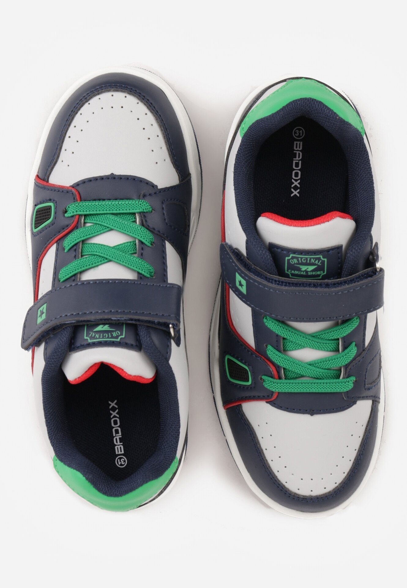badoxx Pantofi Sport Bleumarin-Verzi Sneakersy cu Perforații și Stea Pyrhessa