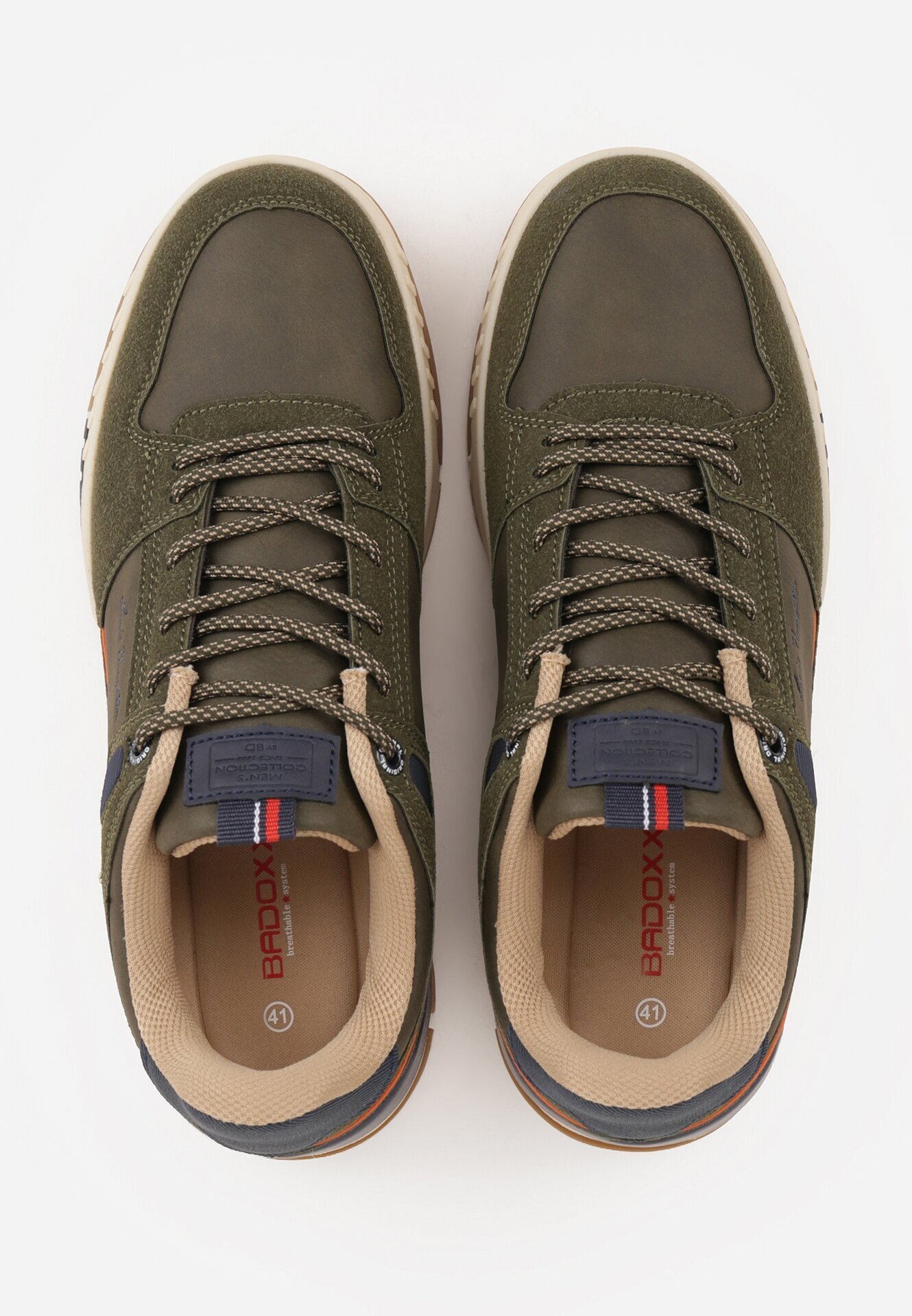 badoxx Pantofi Sport Sneakers Bej închiși Decorați cu ștanțare și inscripții Hermala