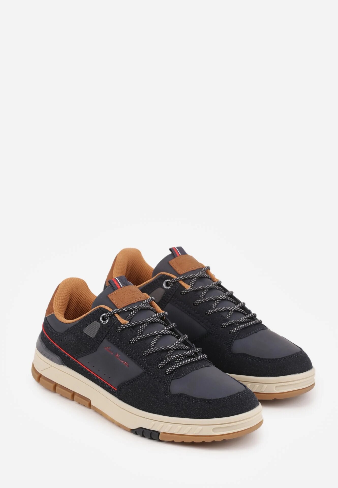 badoxx Pantofi Sport Sneakers bleumarin Decorați cu model în relief și inscripții Hermala