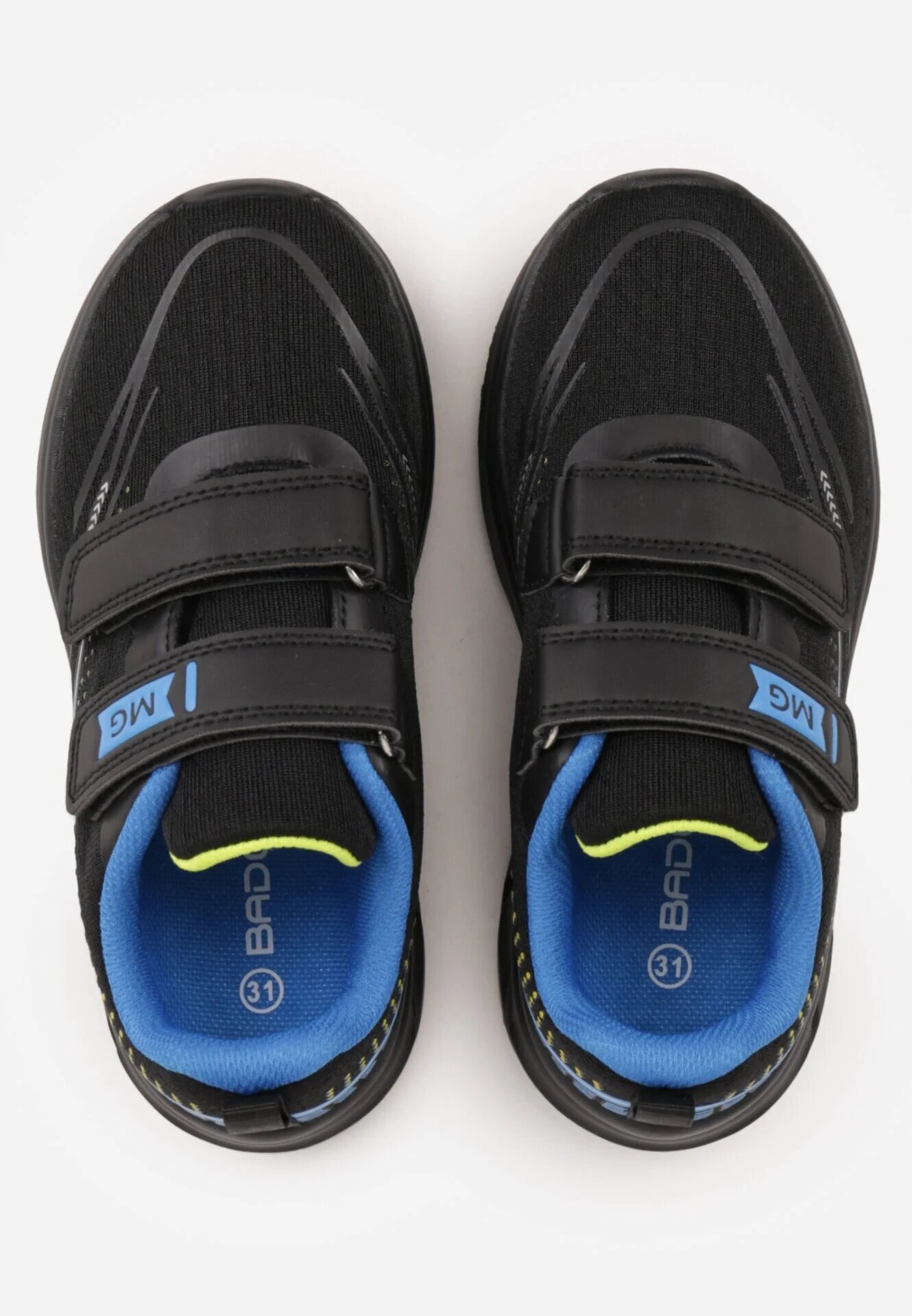 badoxx Pantofi Sport Tip Sneakers Negri cu scai cu talpă din spumă Delmavia