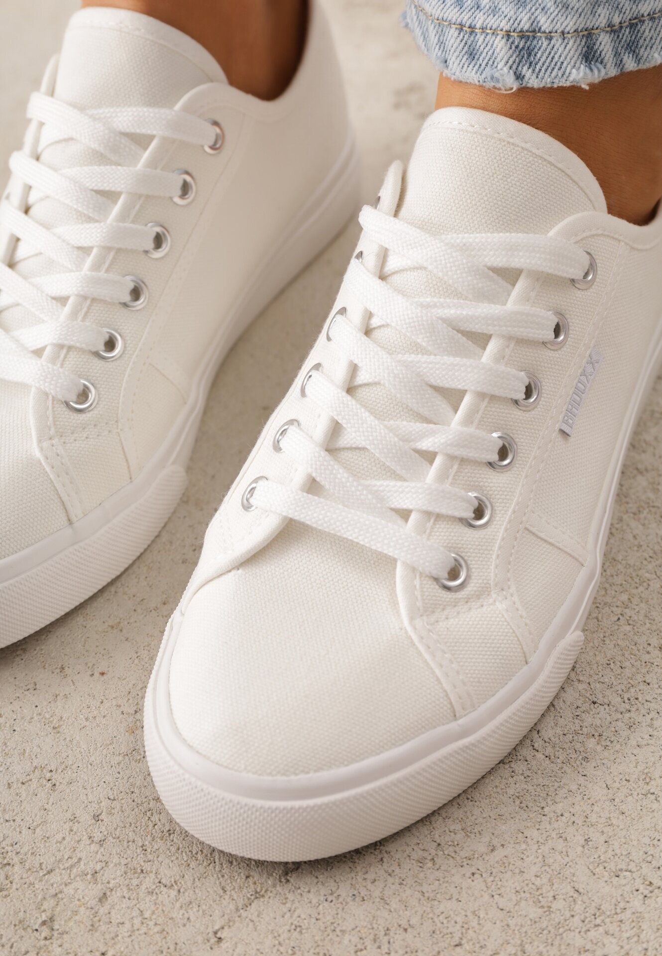 badoxx Teniși Albi Clasici în Stil Minimalist Aroadella