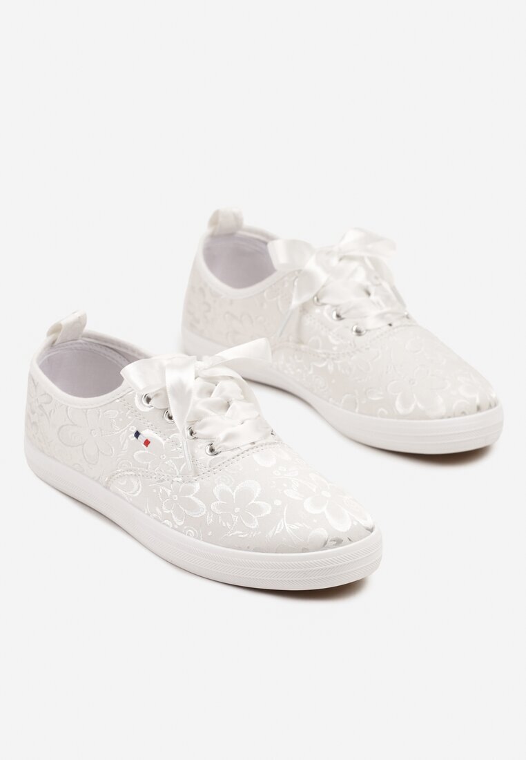 ballada Adidași Albi cu model floral Telanilisa