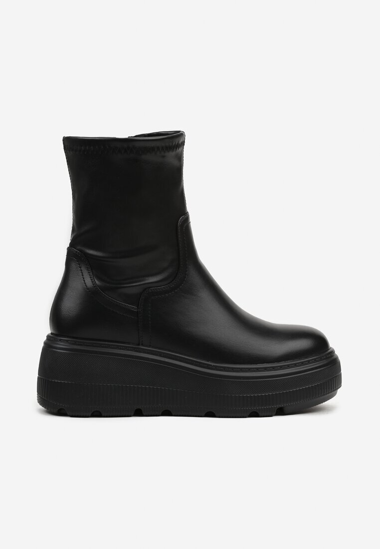 ballada Botine Negre cu platformă în stil Grunge Firivine