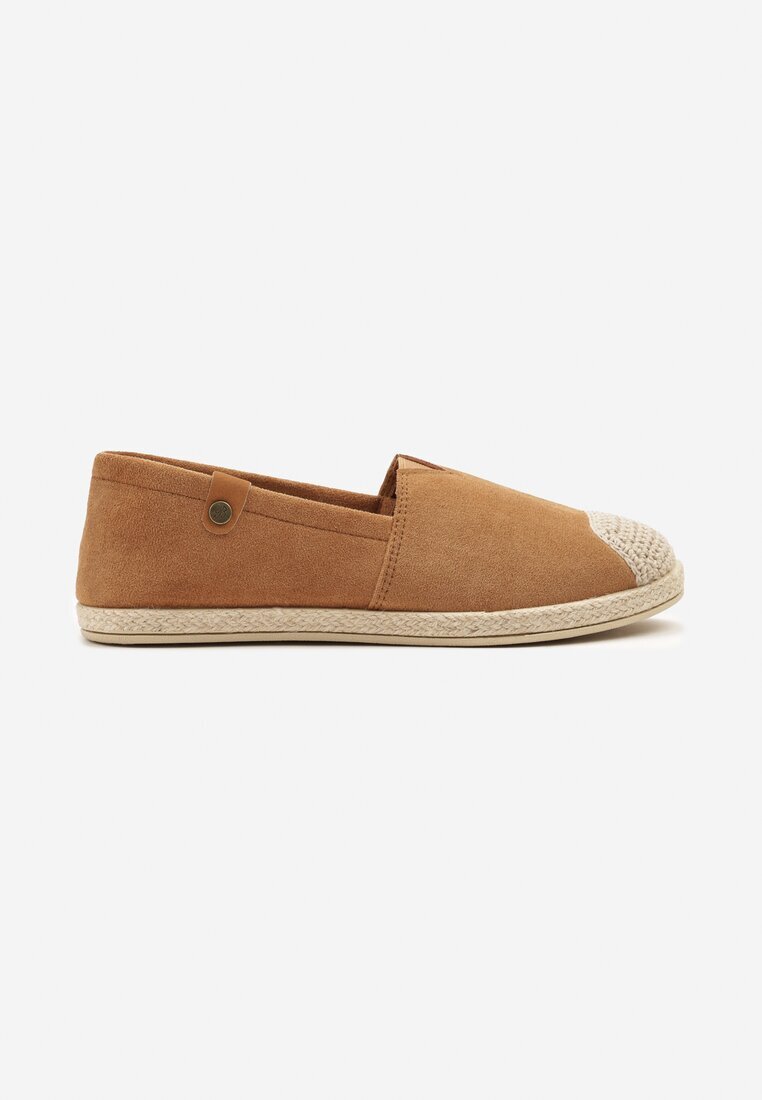 ballada Espadrile Maro cu decorațiuni din împletitură și inserție elastică Nelithae