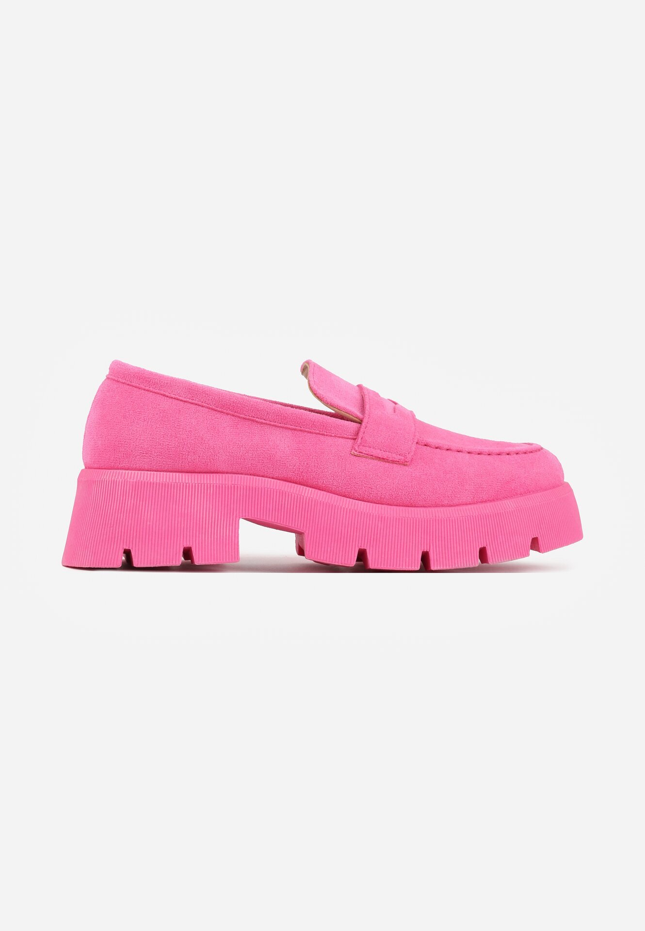 ballada Mocassini Fucsia pe talpă groasă Samil