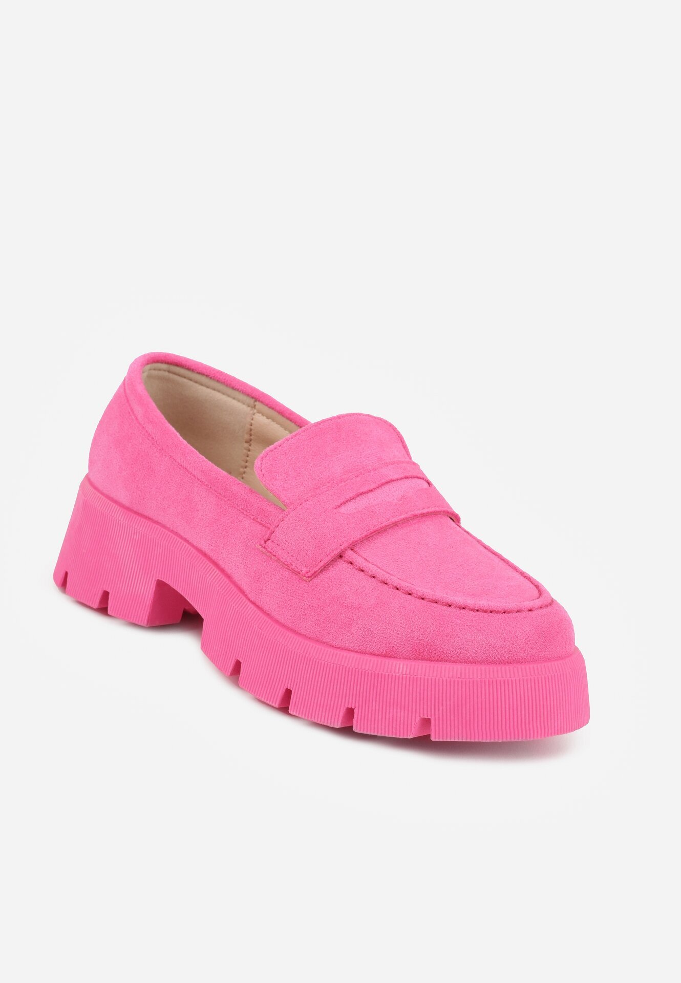 ballada Mocassini Fucsia pe talpă groasă Samil
