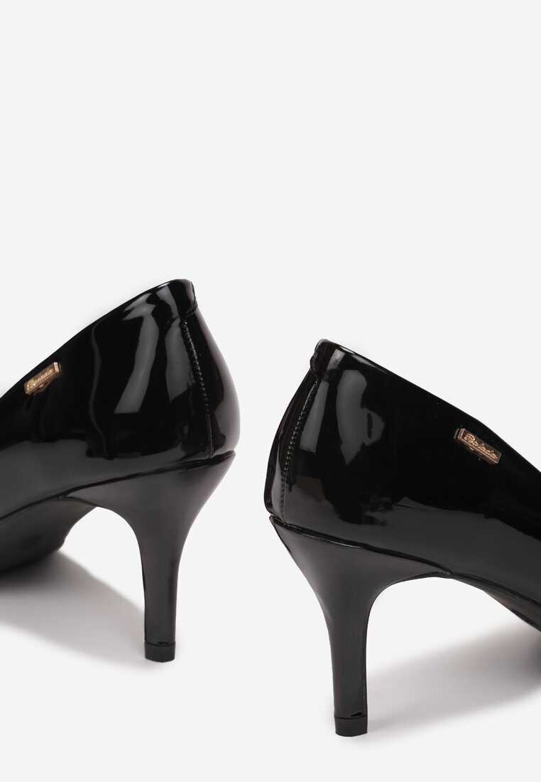 ballada Pantofi stiletto Negri Lăcuiți cu Vârf migdală Loso