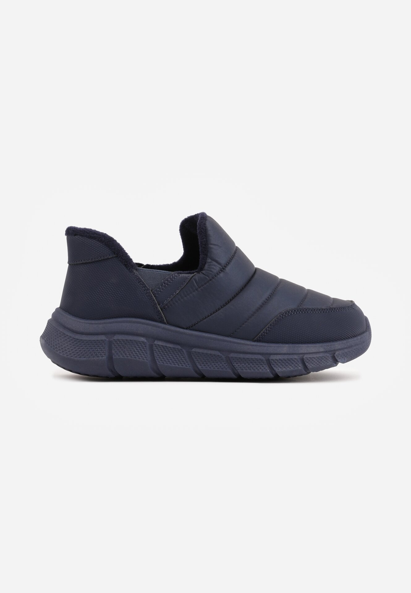 ballada Sneakers de iarnă bleumarin matlasate pe platformă groasă în relief Verta