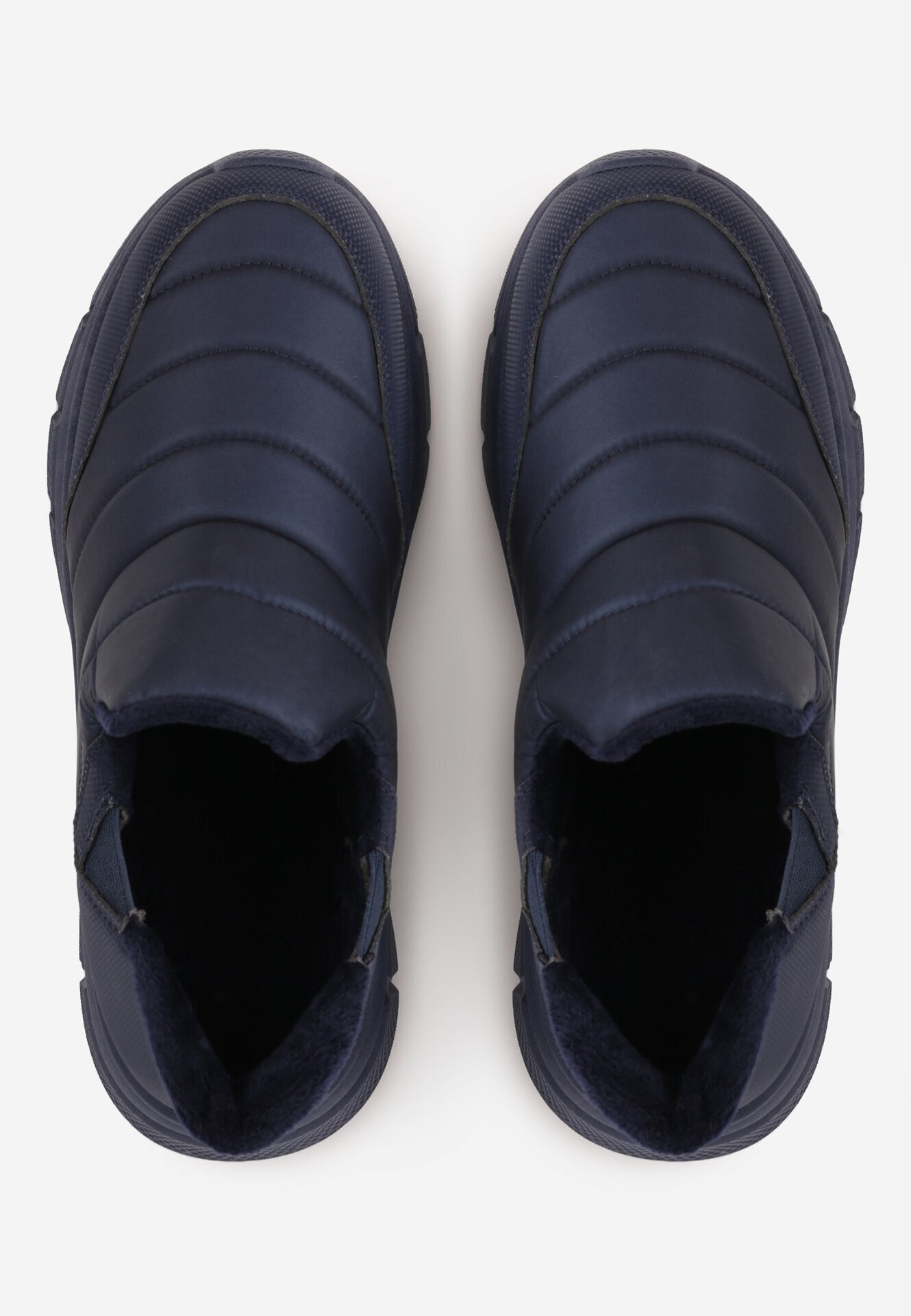 ballada Sneakers de iarnă bleumarin matlasate pe platformă groasă în relief Verta