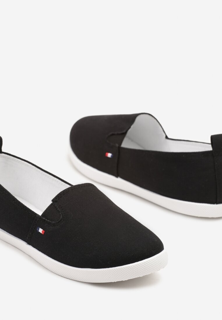 ballada Teniși Clasici Negru-Alb Vices Slip-on cu inserții elastice Teladiela