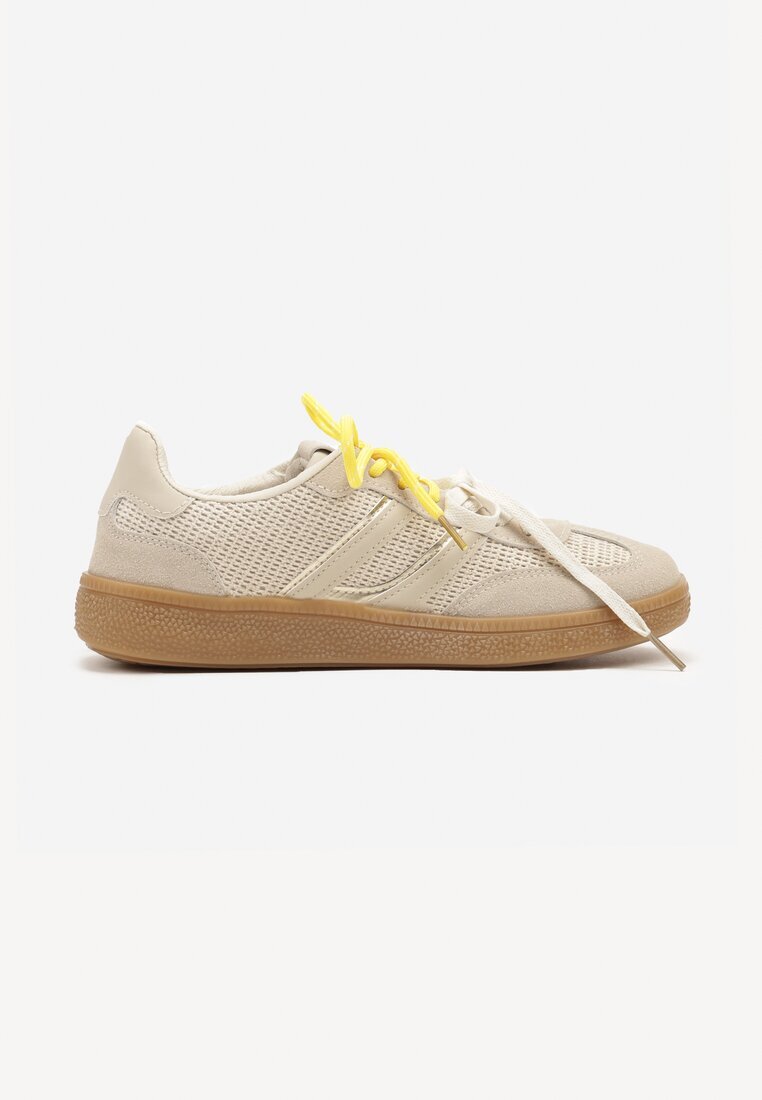 be.sport Adidași bej cu legătură dublă și model geometric Telanielia