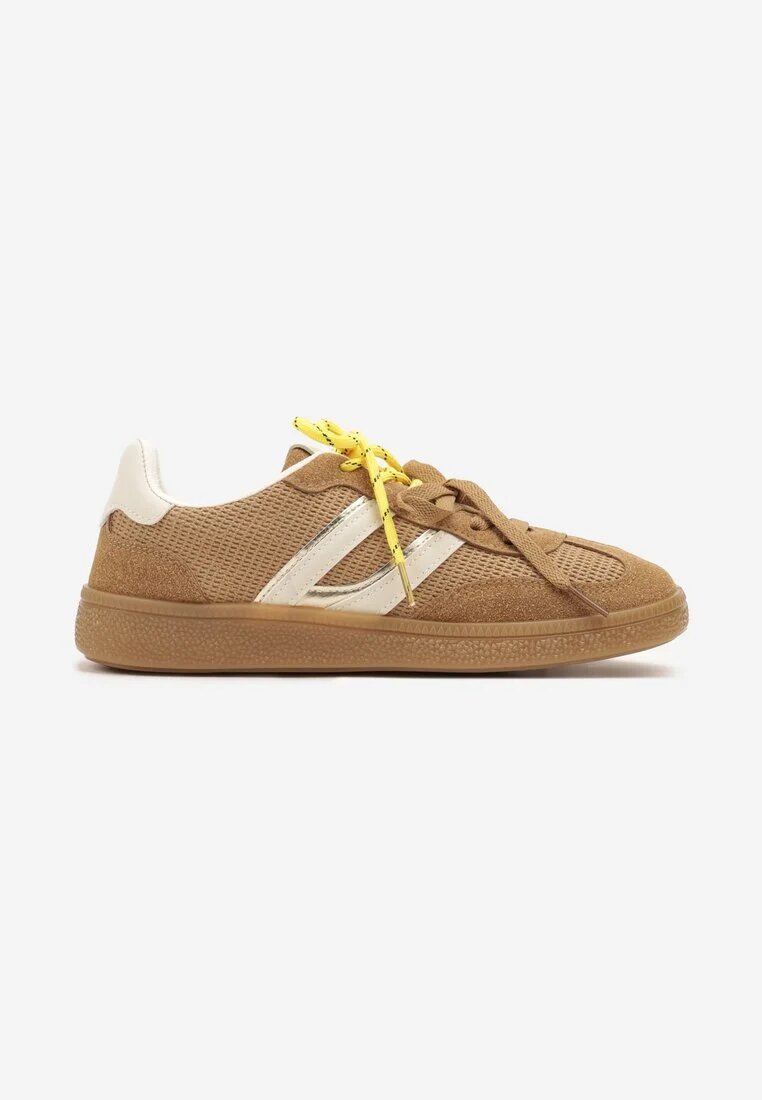 be.sport Adidași Maro cu Șireturi Duble și Model Geometric Telanielia