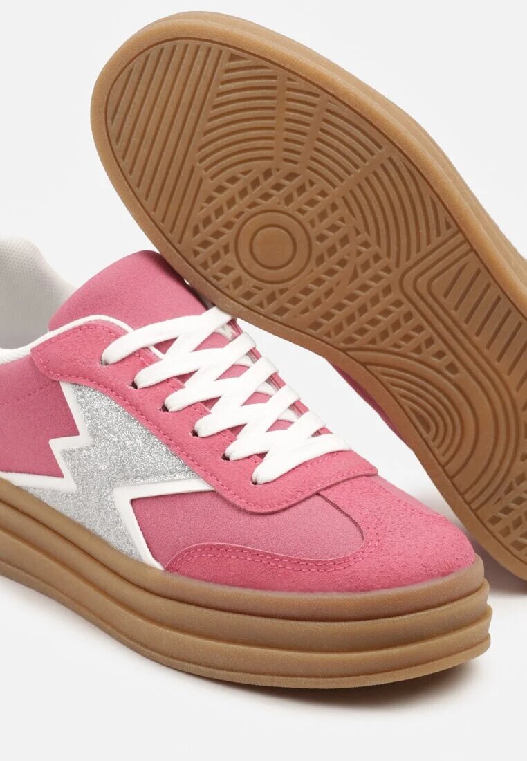 be.sport Sneakers Fucsia cu Talpă de Cauciuc cu Model Geometric Tolionne